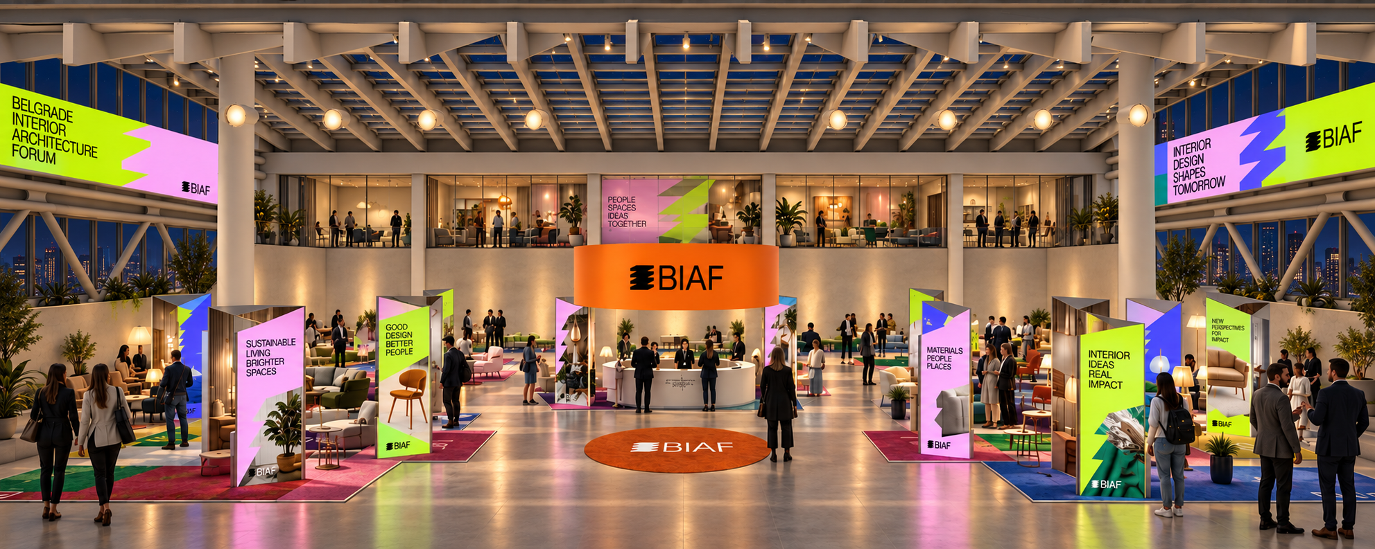 Vizual prostora BIAF — Marketplace zona sa izlagačima